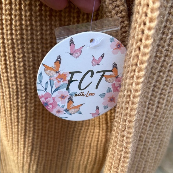 NWT-Sz S-FCT with love brand sweater. Multi-color with button detail - Picture 6 of 7